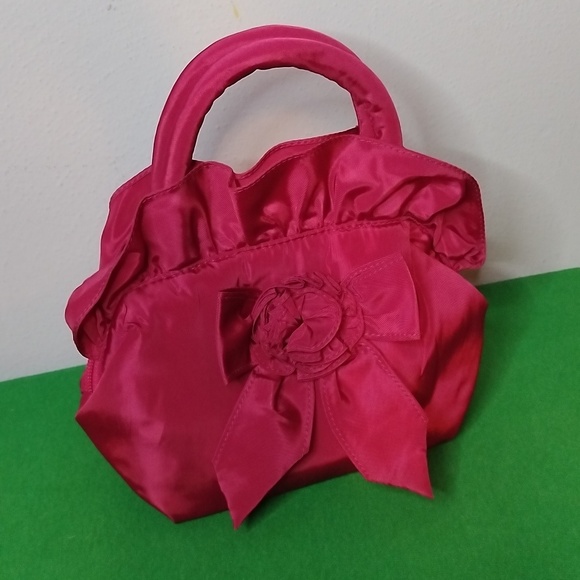 Mini Satin Handbag With Bow - Picture 2 of 5